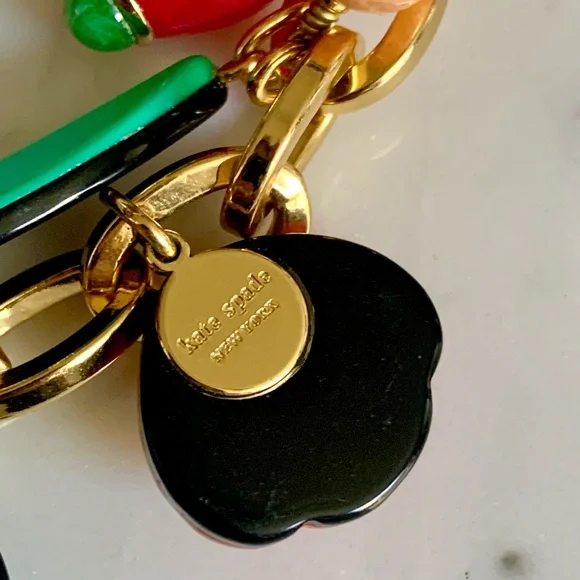 Kate Spade Gold Statement Chunky & Funky Multicolor Beaded Charm Necklace - Picture 8 of 9